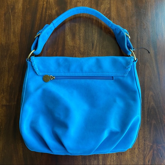Hayden Harnett Teal Blue Sienna Shoulder Bag - Picture 2 of 9